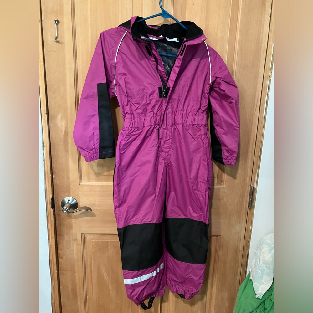 Oaki One-piece Rain/Trail Suit, Pink, Size 6/7, New